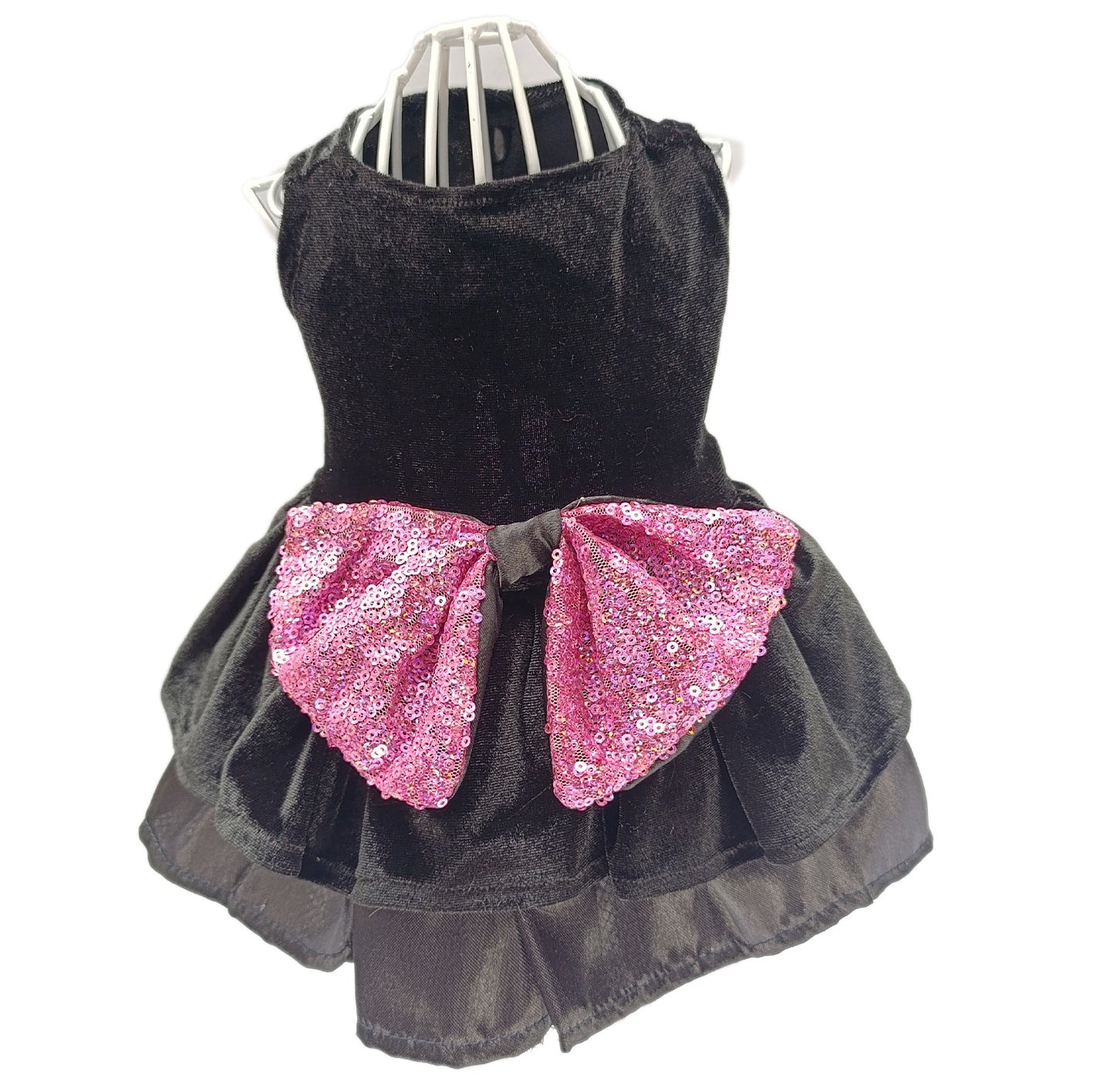 Vestido elegante terciopelo negro
