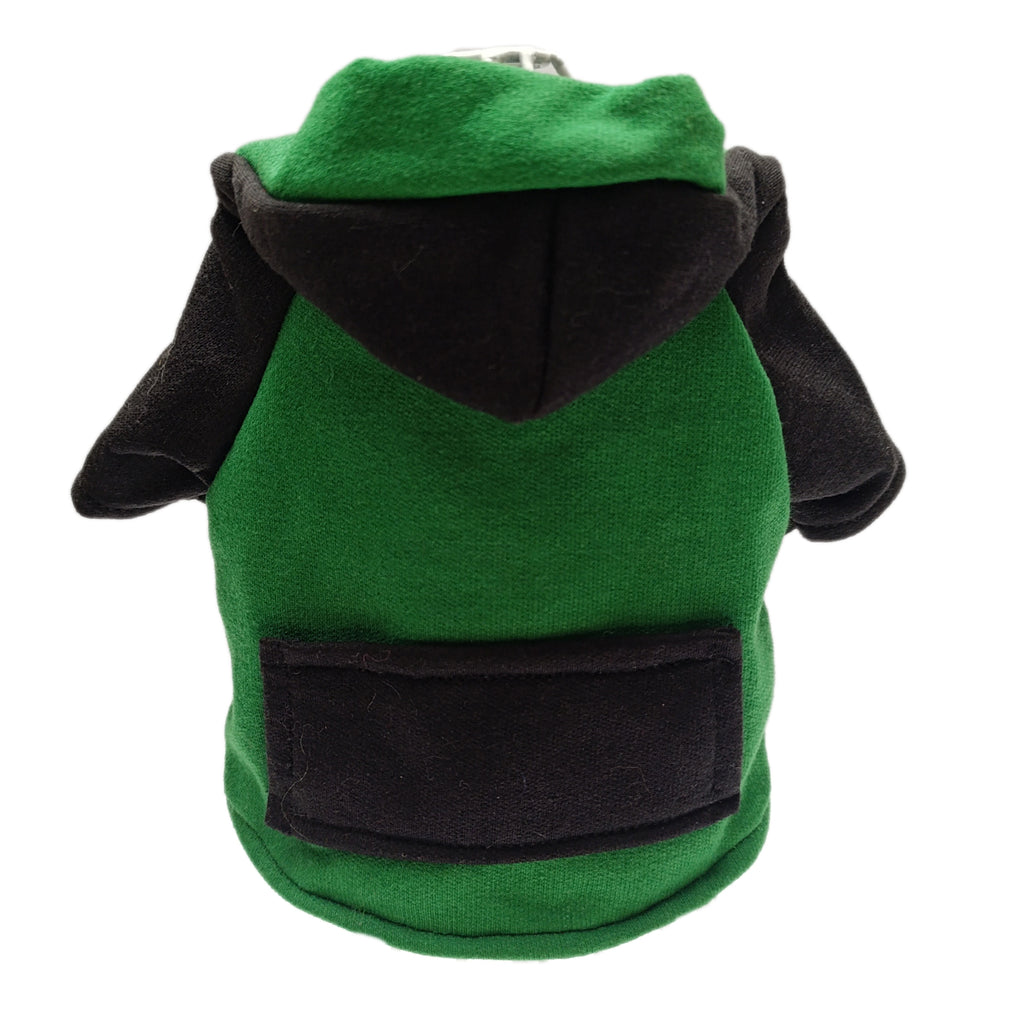 Sudadera verde con negro