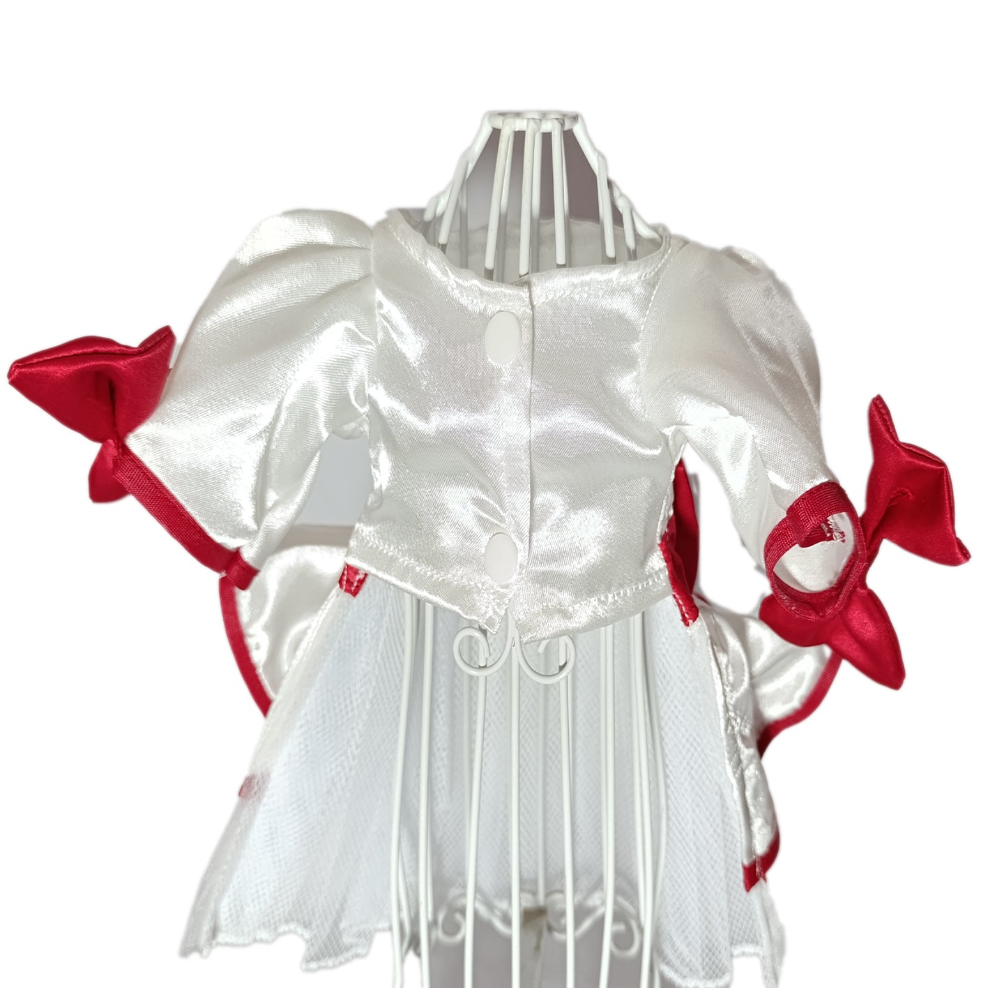 Vestido Navidad Blanco con rojo