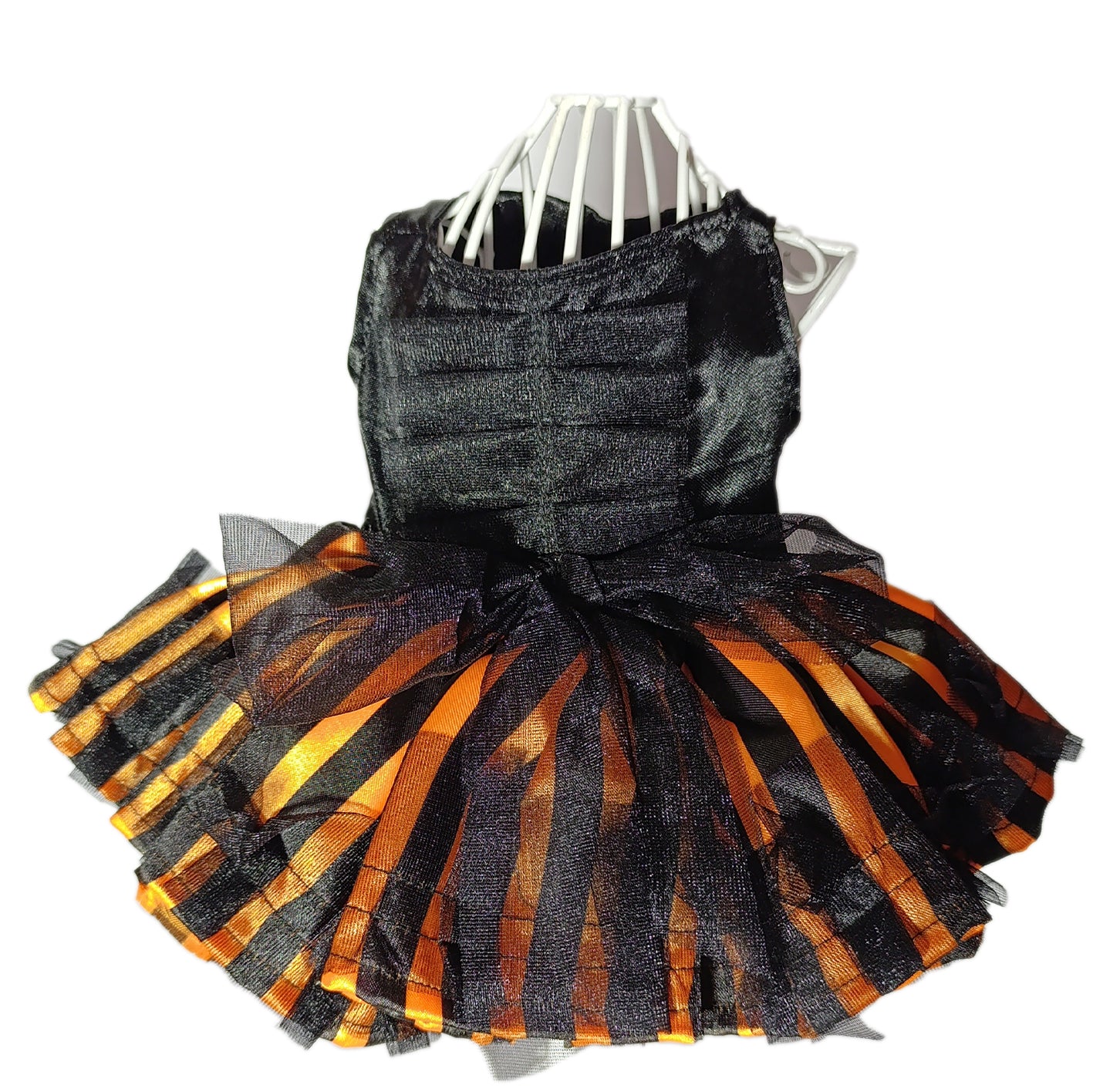 Vestido Bruja Rayas Naranja