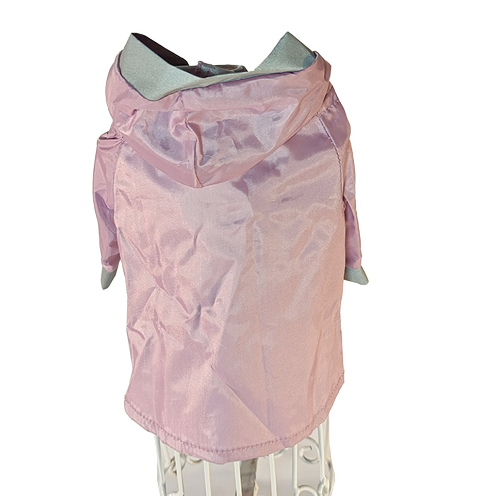 Impermeable rosa