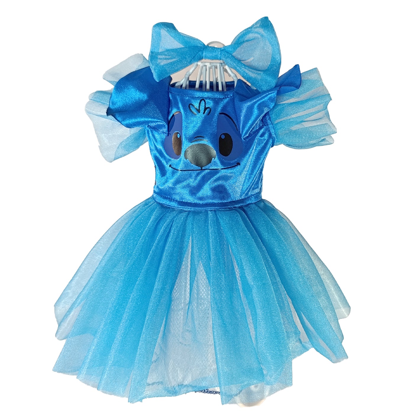 Vestido Mounstra Azul del espacio