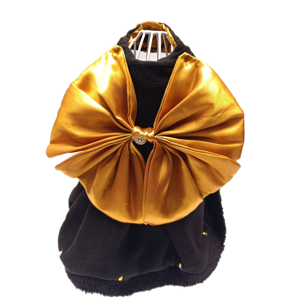 Vestido Delux negro polar con peluche