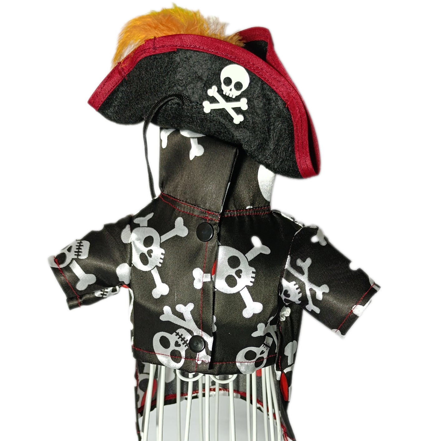 Camisa pirata negro con sombrero