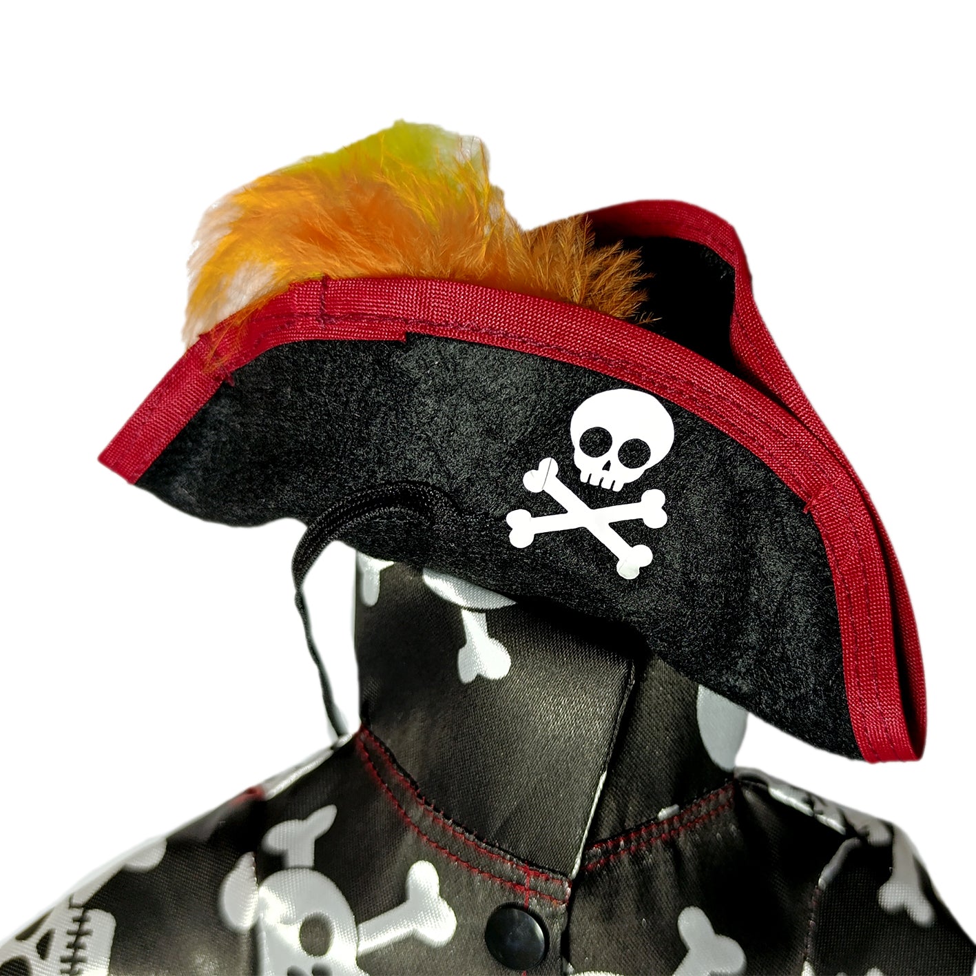 Camisa pirata negro con sombrero