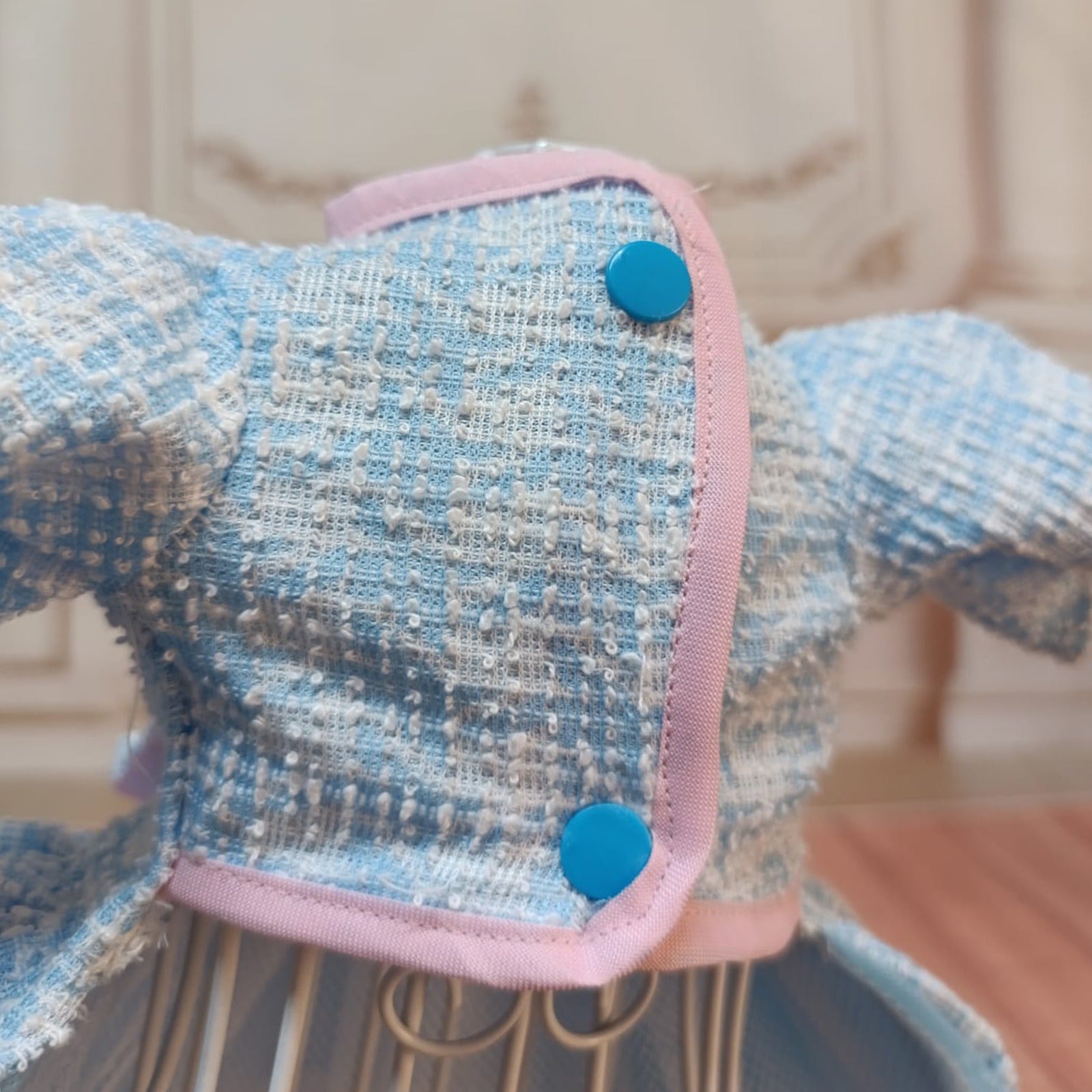 Vestido tweed  azul