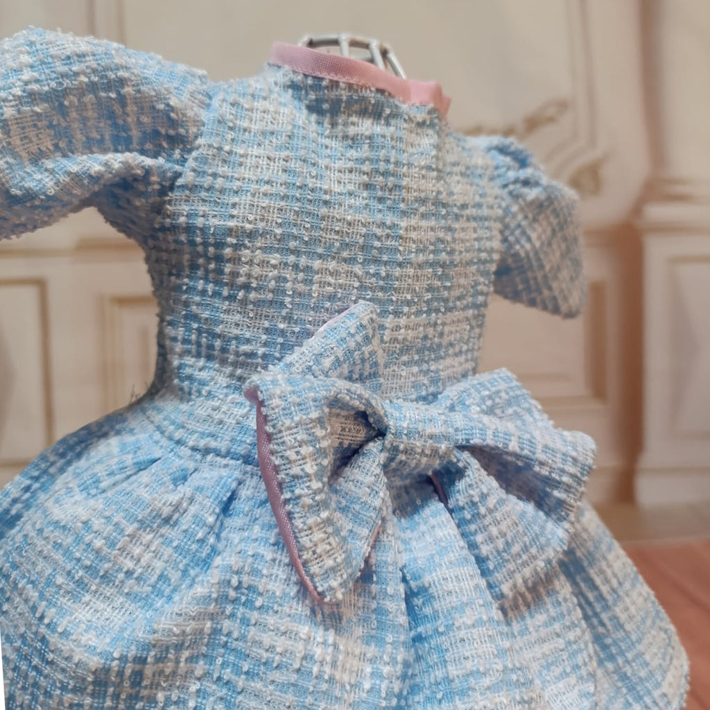 Vestido tweed  azul