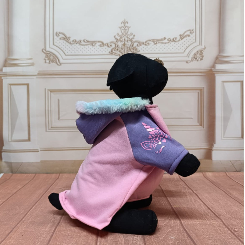 Sudadera unicornio morado rosa