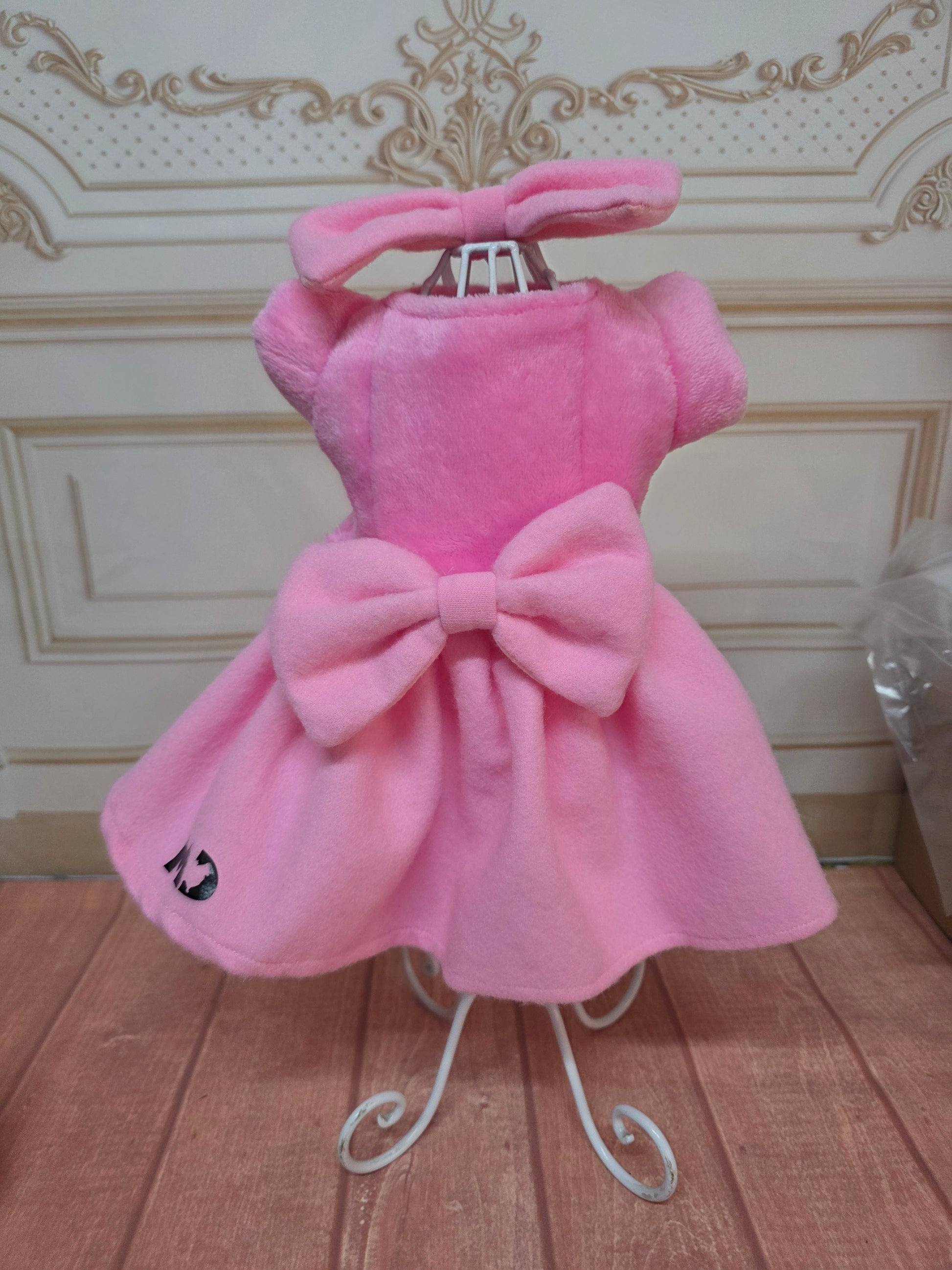 💗🧸 Vestido Peluche Rosa 🧸💗