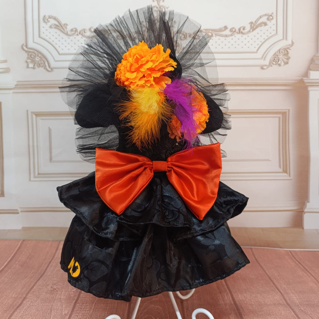 Vestido Catrina 🧡🖤