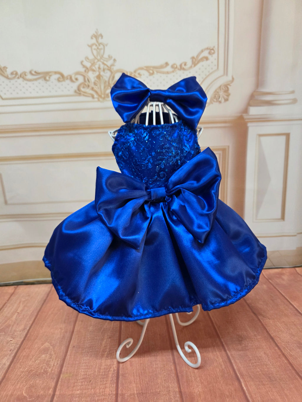 Vestido Azul con encaje de GALA