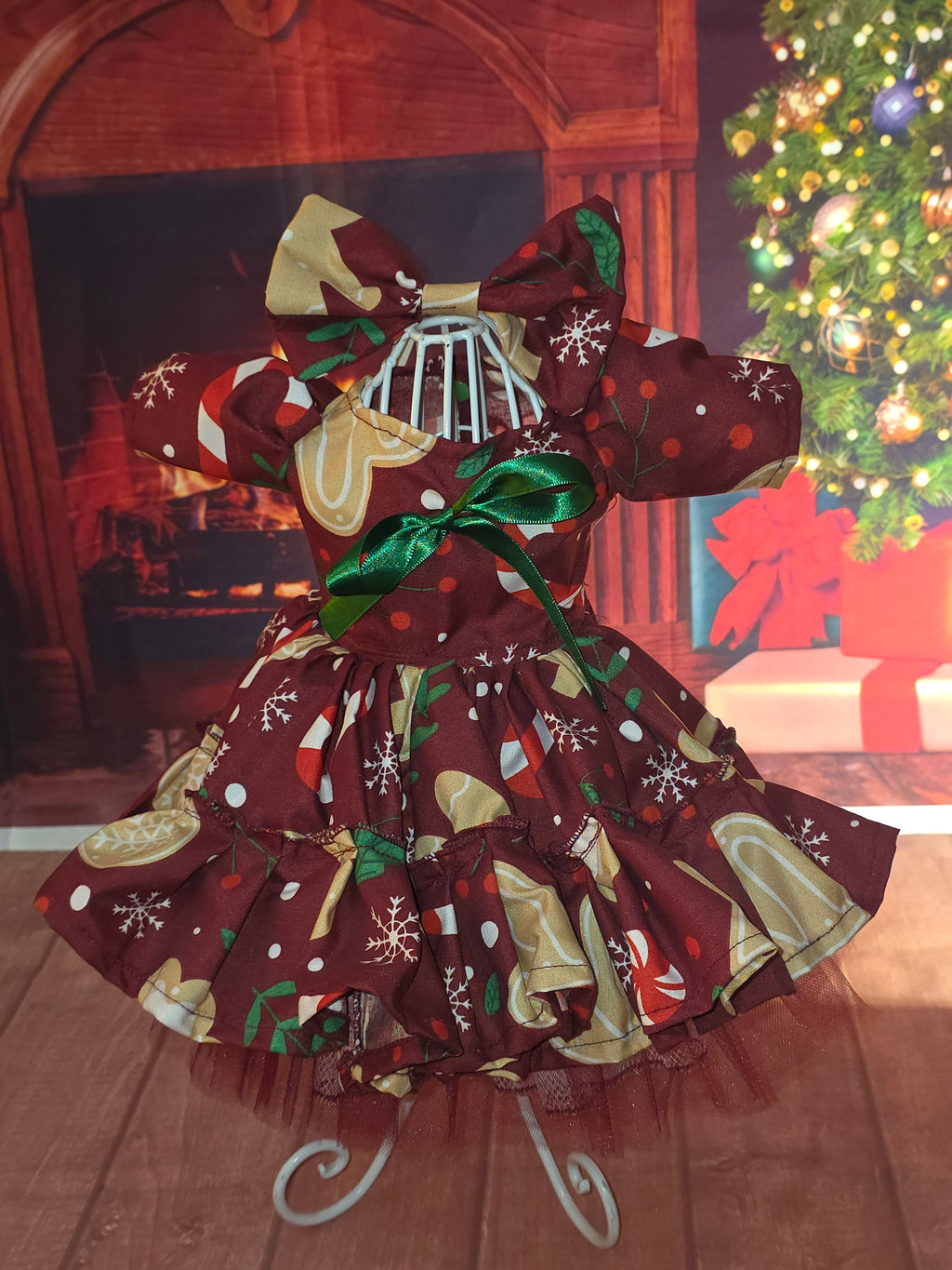 Vestido navidad tinto