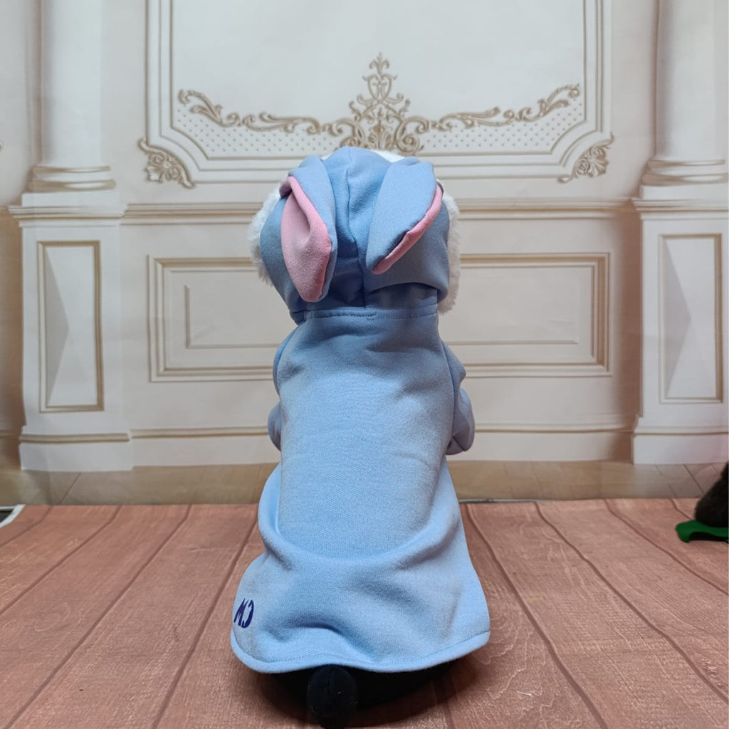 Sudadera conejito azul