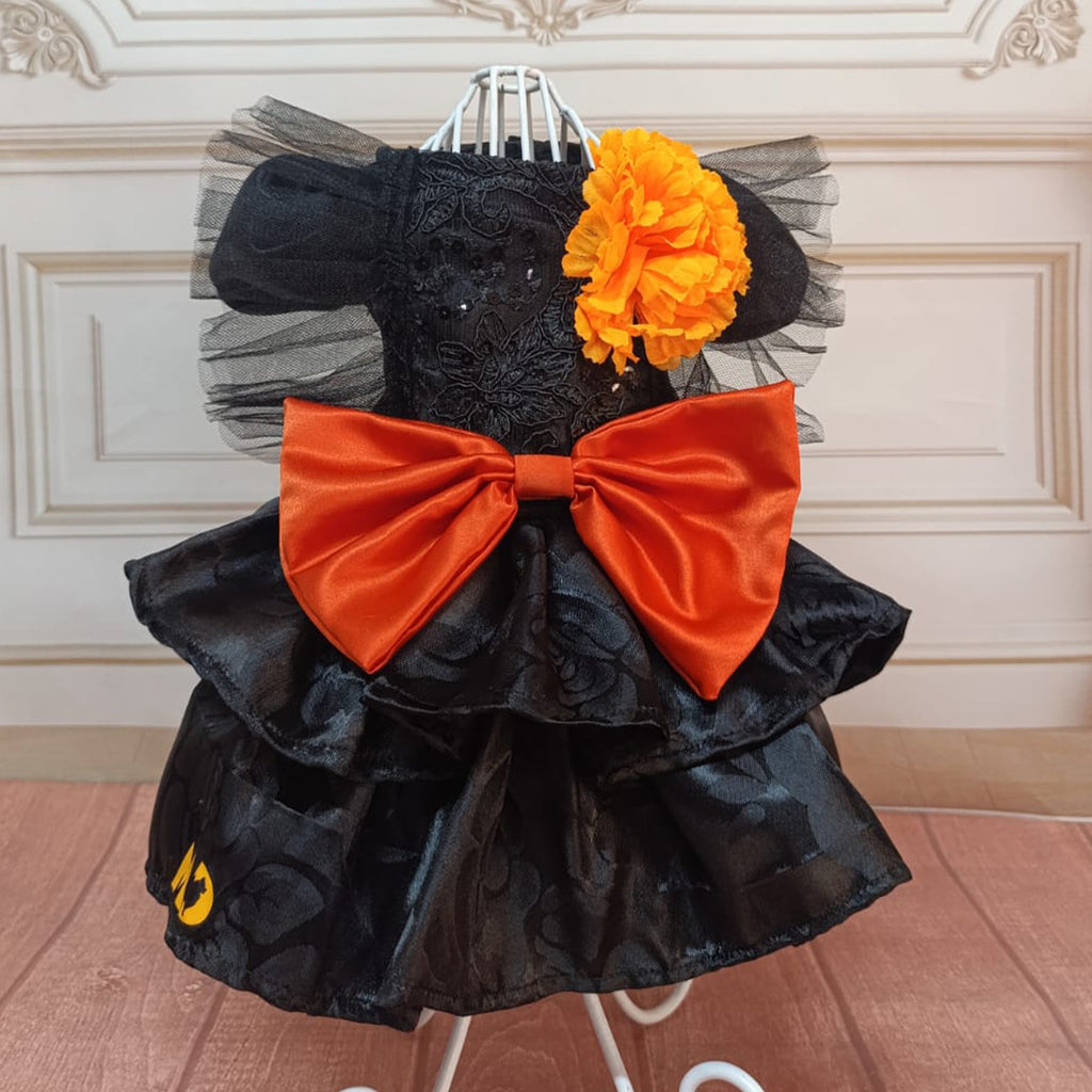 Vestido Catrina 🧡🖤