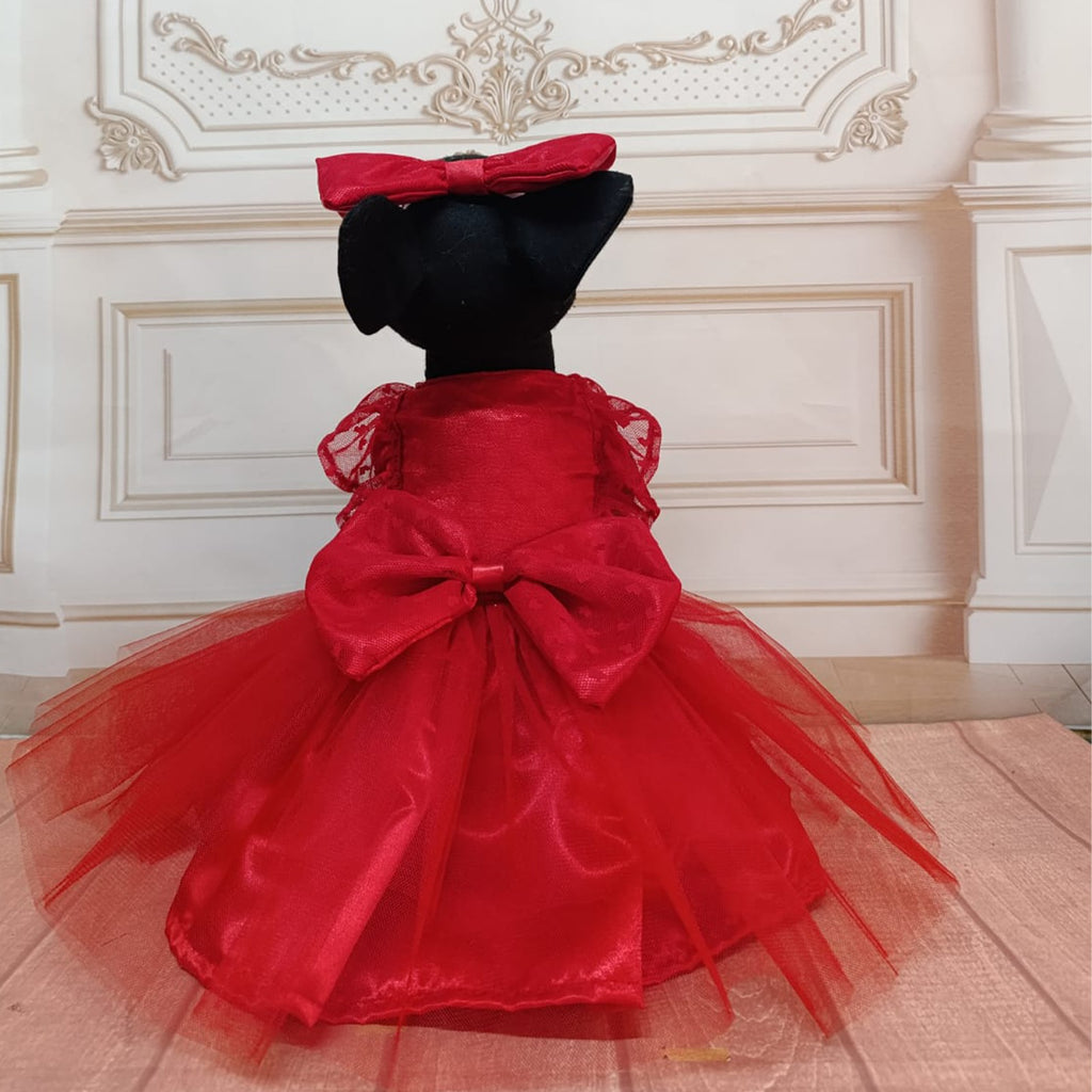 Vestido Corazones roja