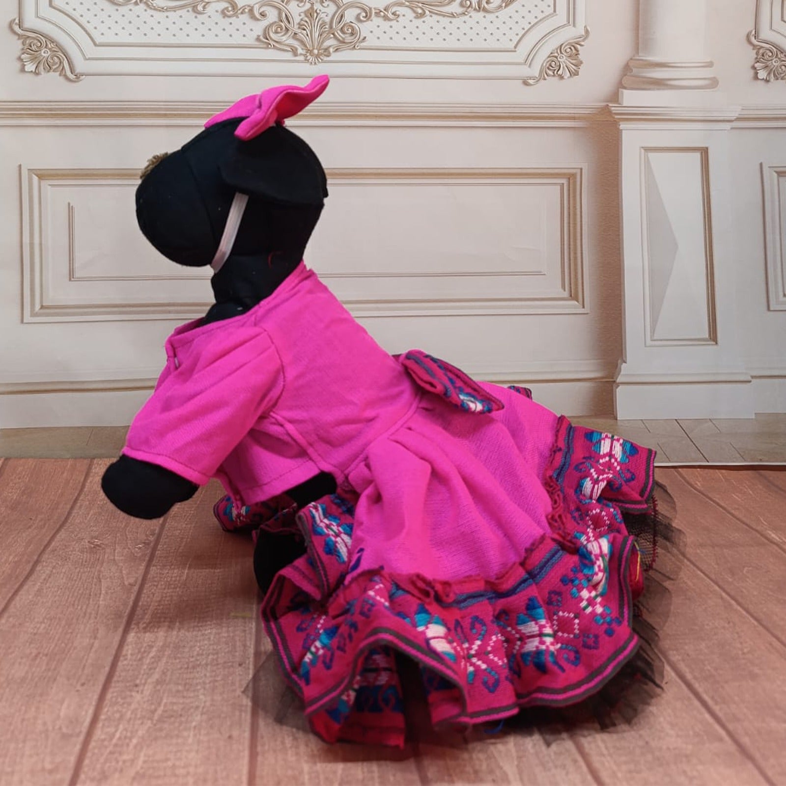 Vestido Escaramuza Sarape azul