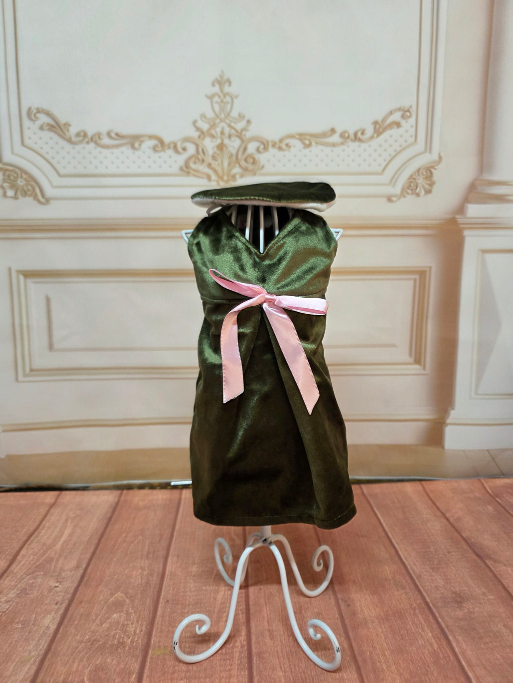Vestido verde olivo