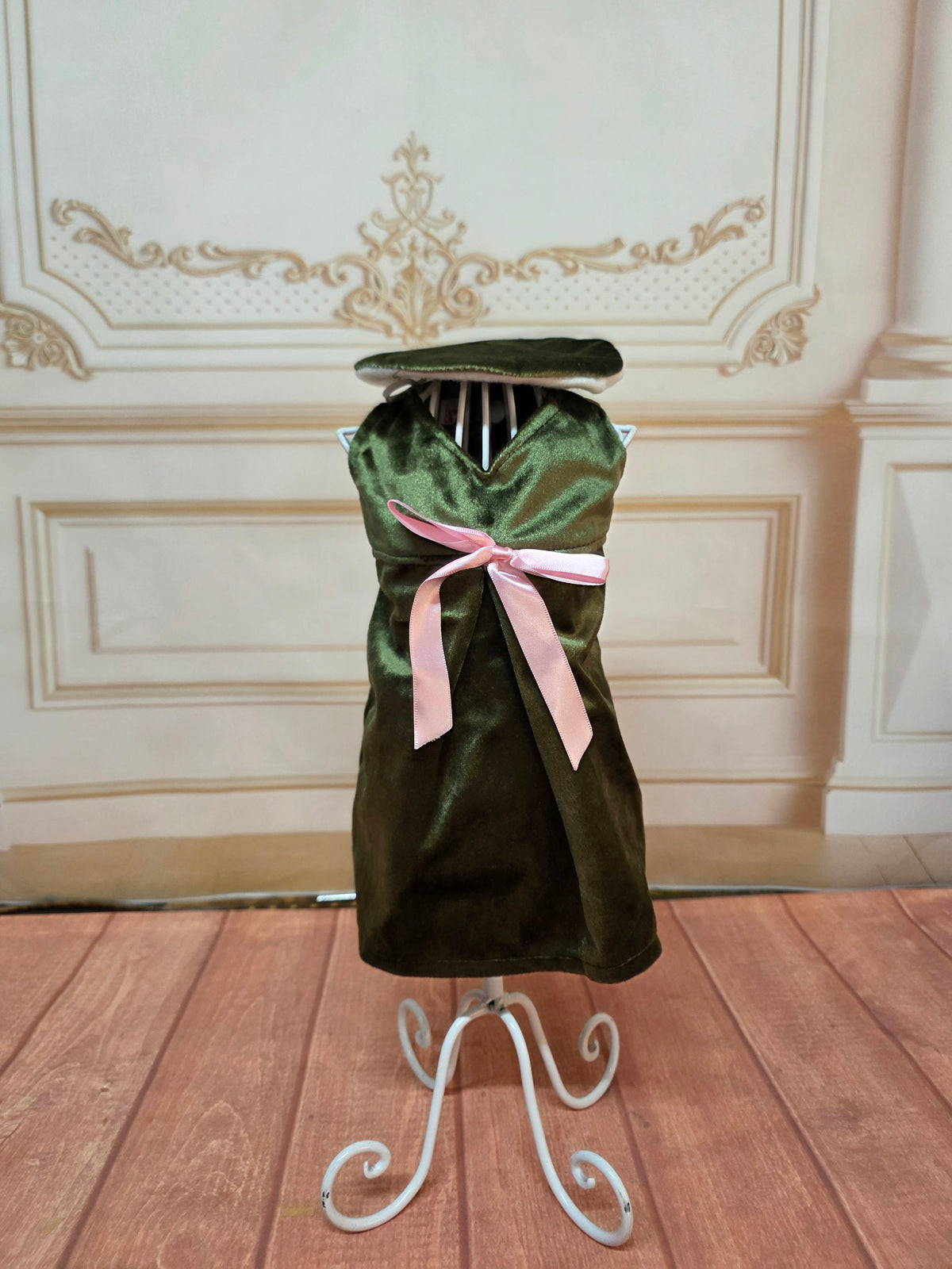 Vestido verde olivo