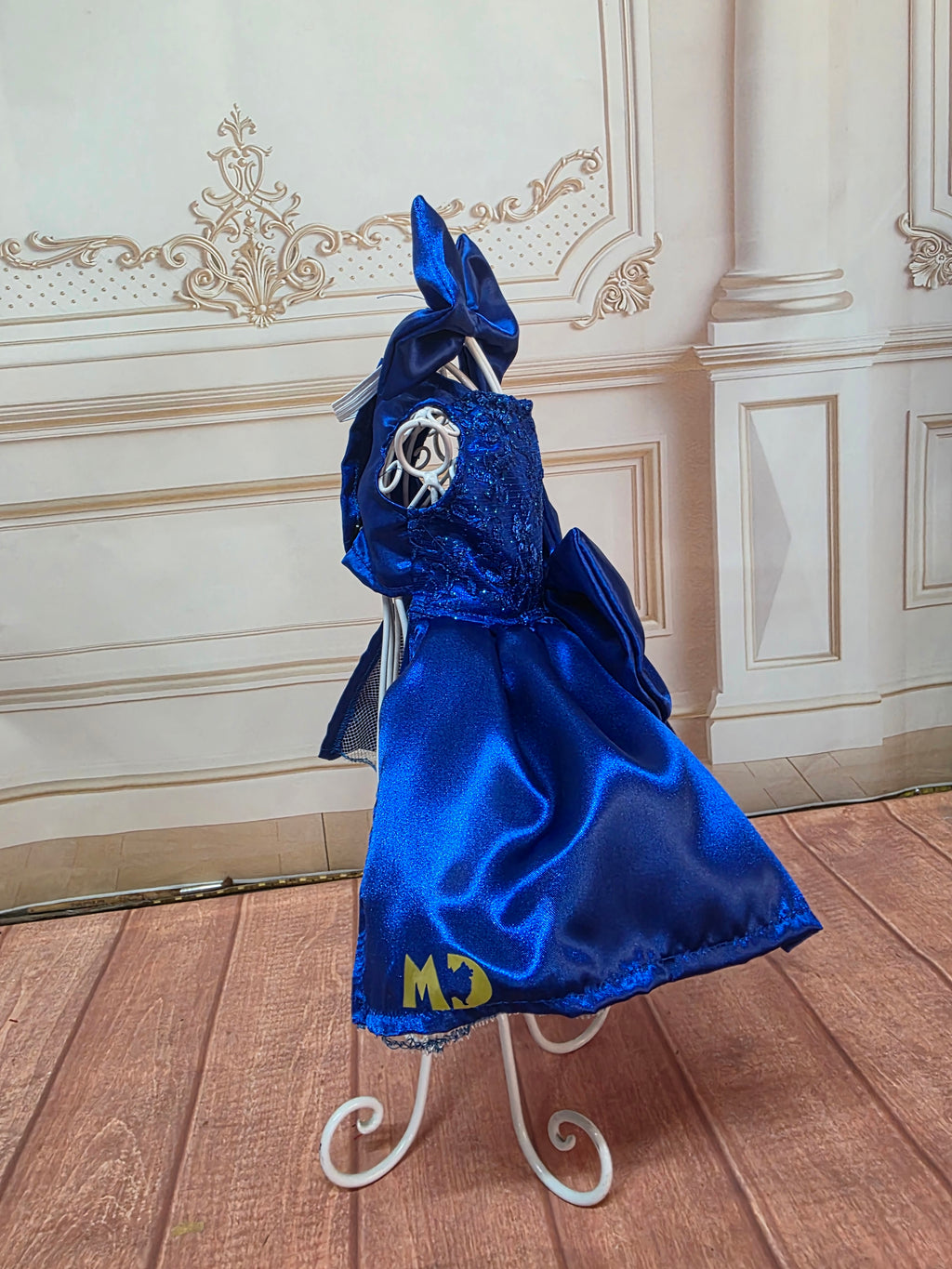 Vestido Azul con encaje de GALA