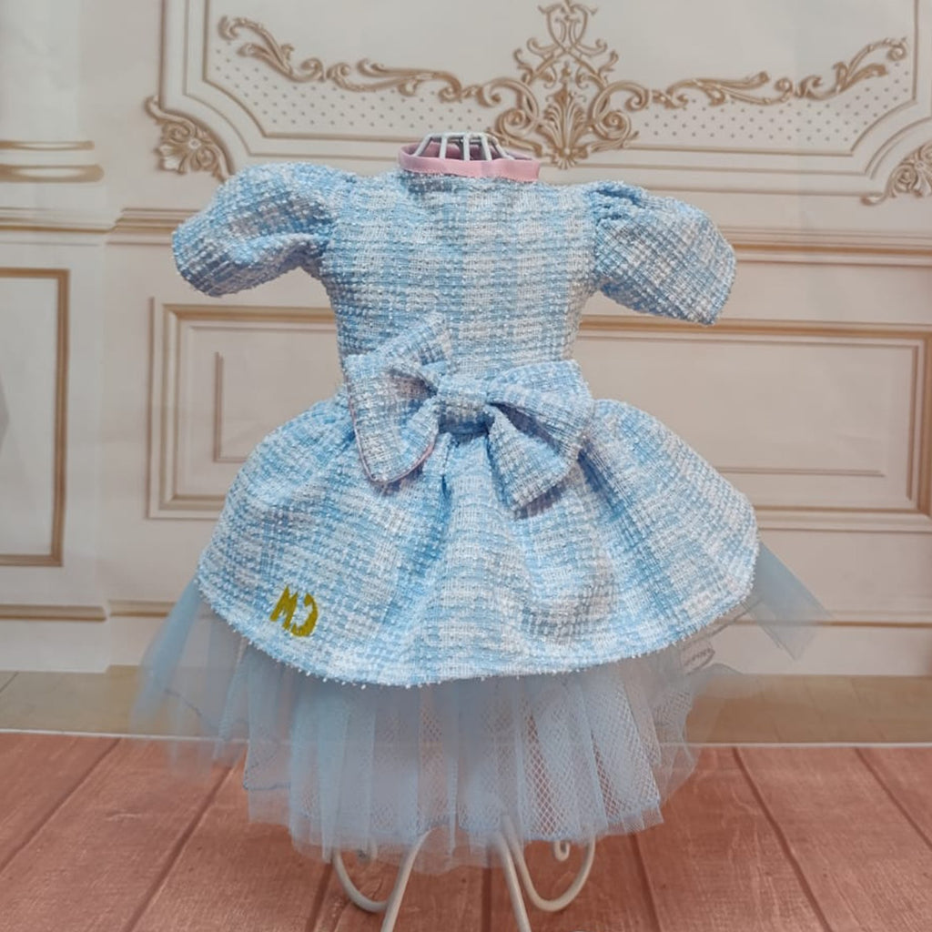 Vestido tweed  azul