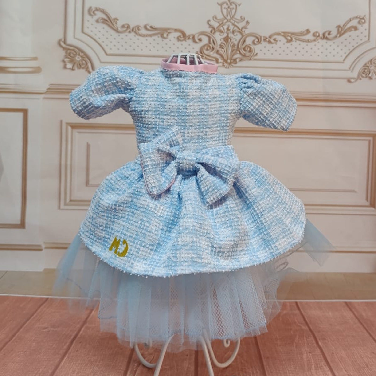 Vestido tweed  azul