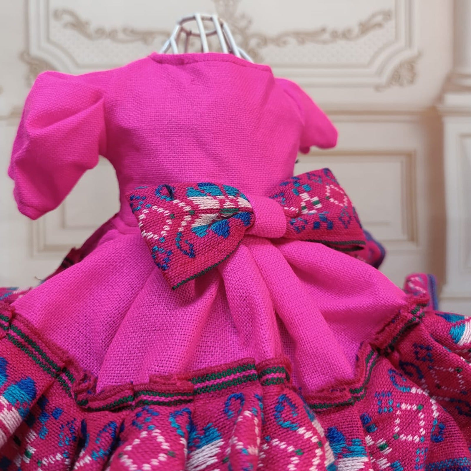 Vestido Escaramuza Sarape azul