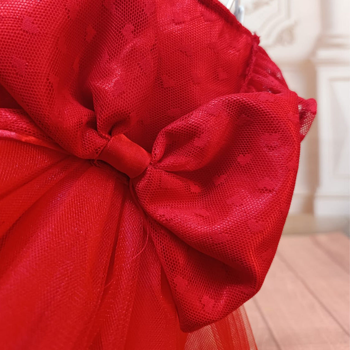 Vestido Corazones roja