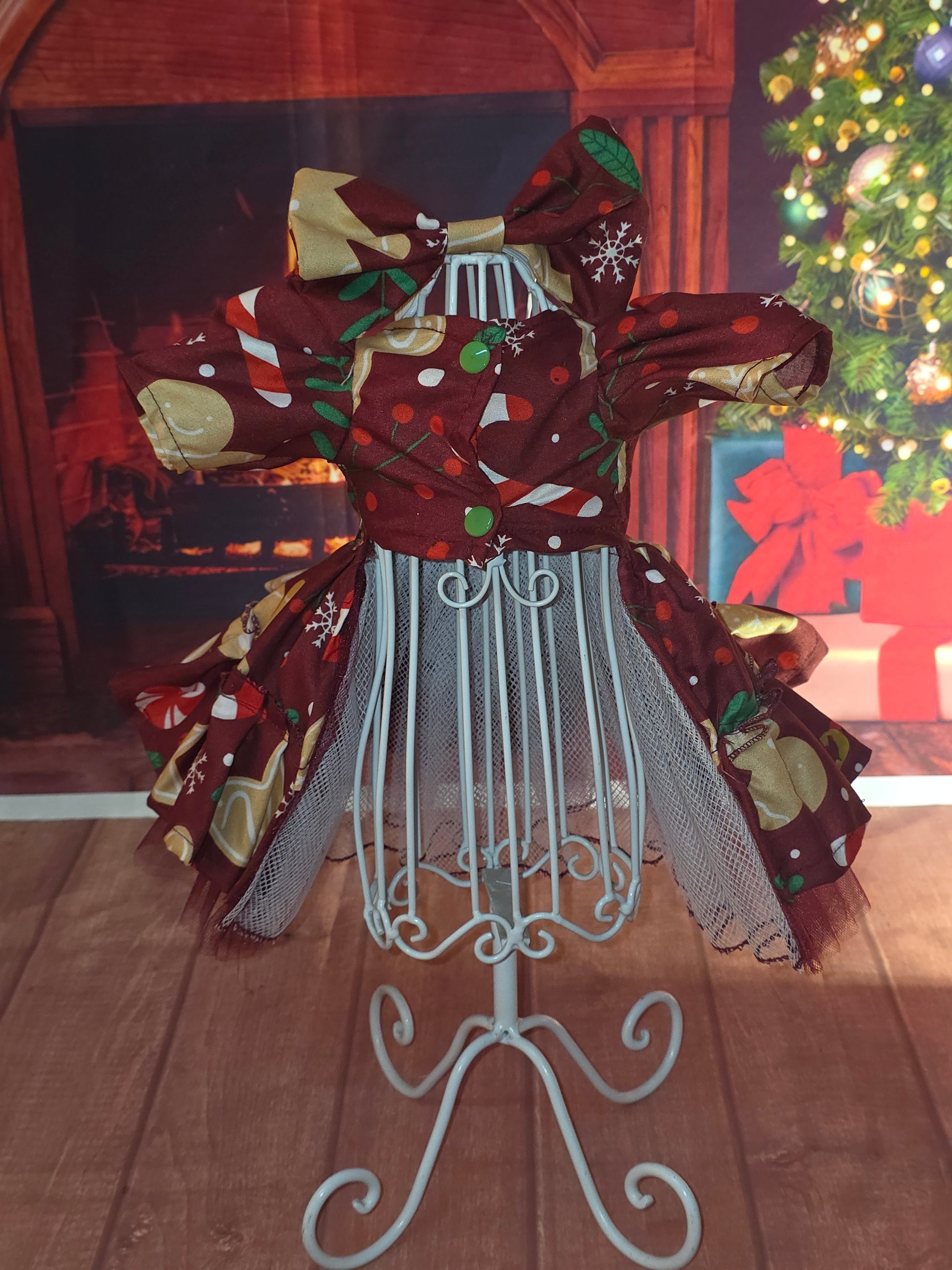 Vestido navidad tinto