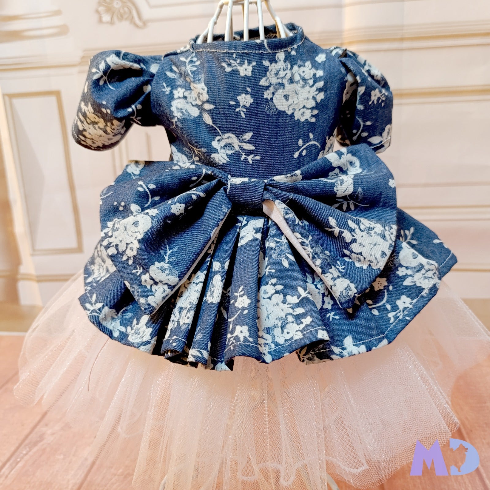 Vestido mezclilla flores