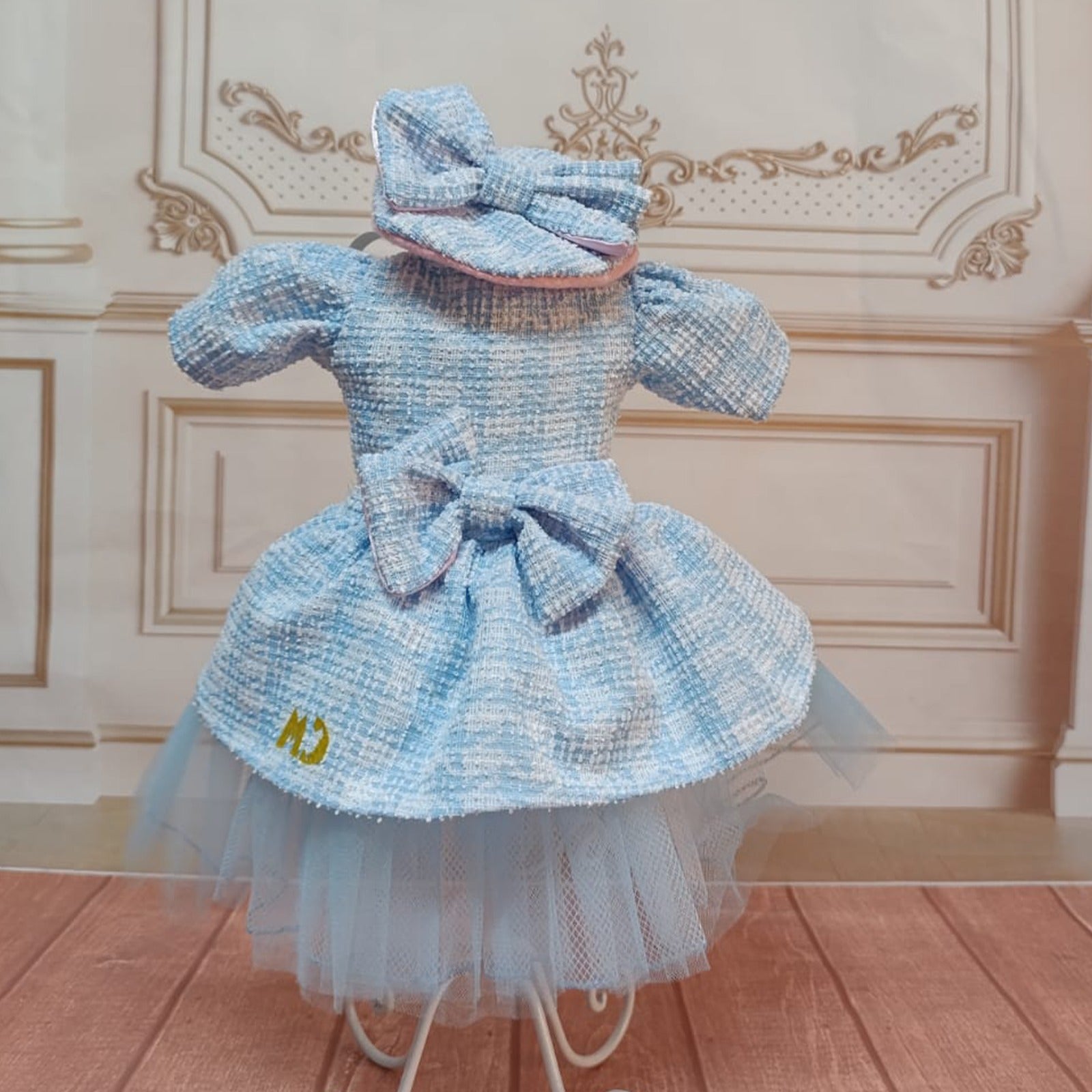 Vestido tweed  azul