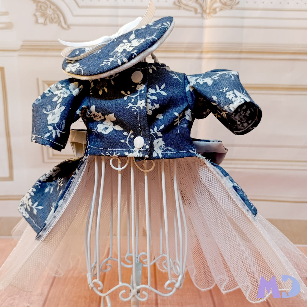 Vestido mezclilla flores