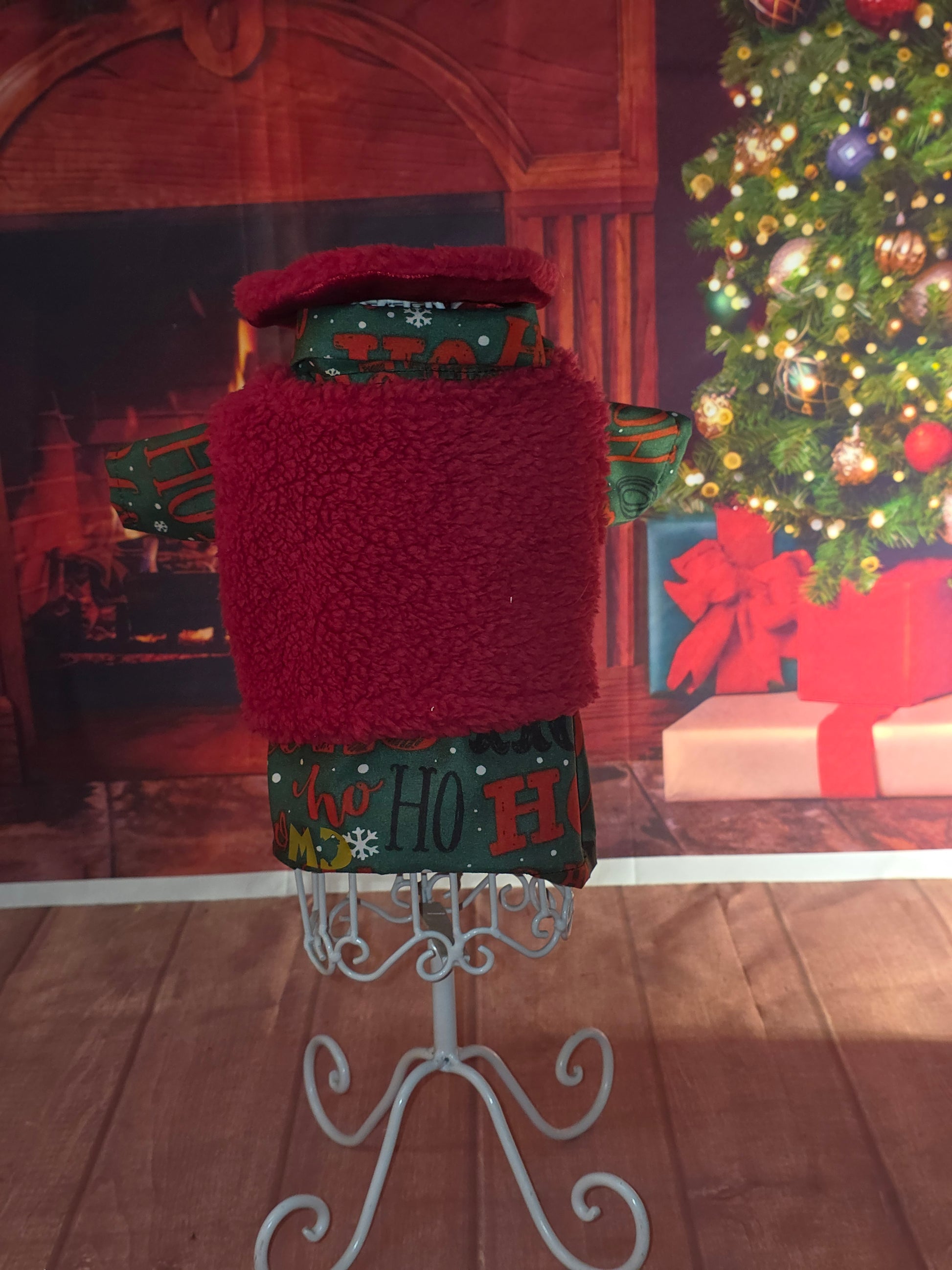 Camisa navidad verde con chaleco