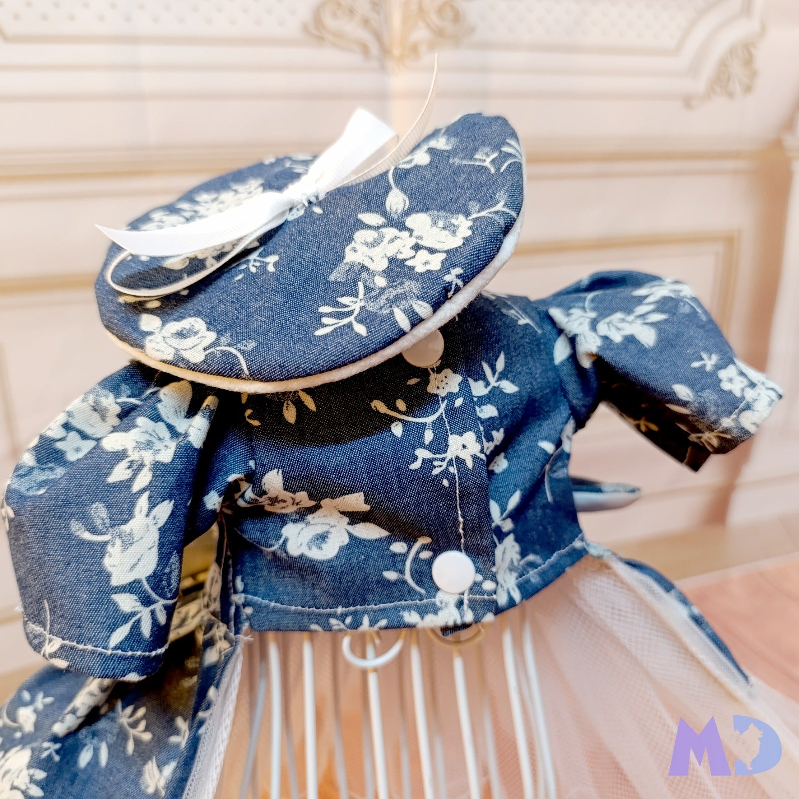 Vestido mezclilla flores