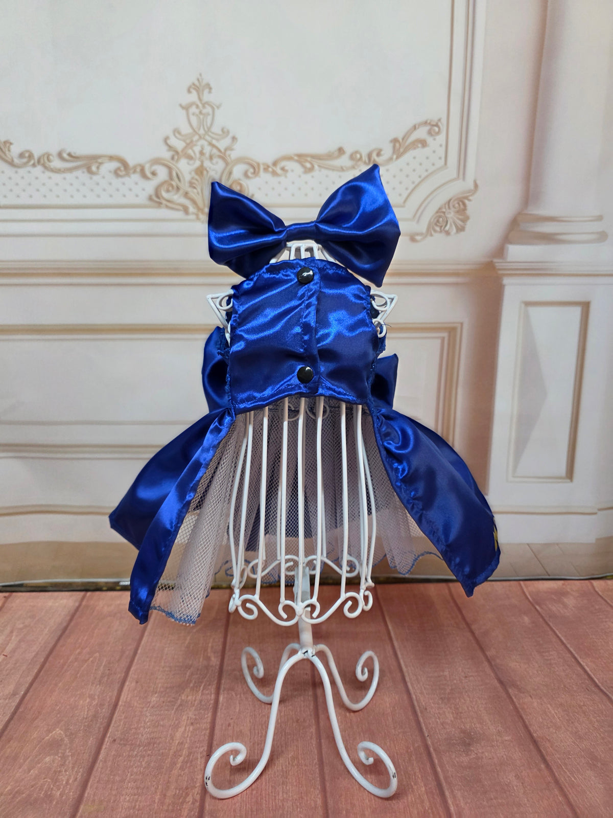 Vestido Azul con encaje de GALA