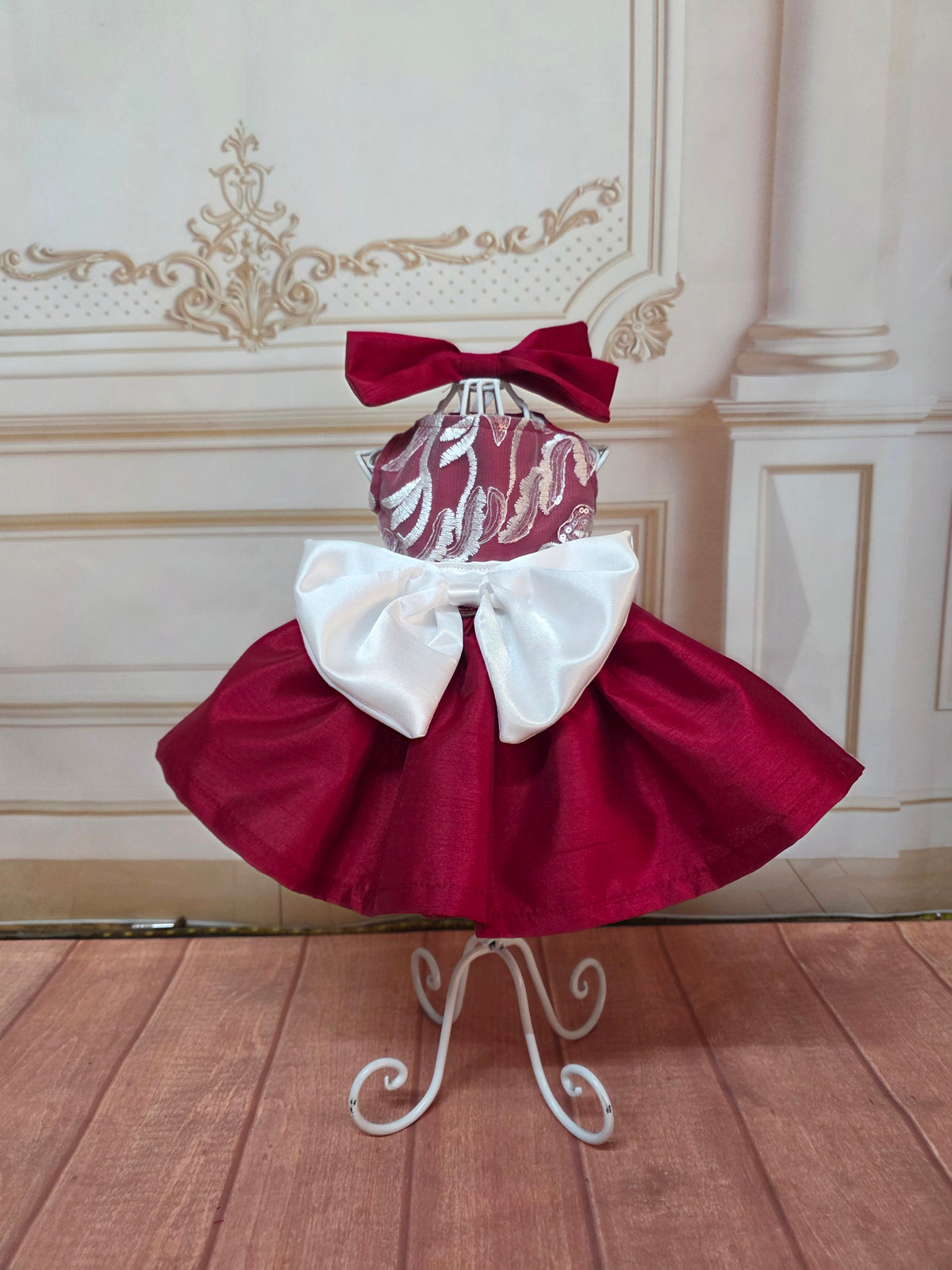 Vestido Rojo con blanco de GALA
