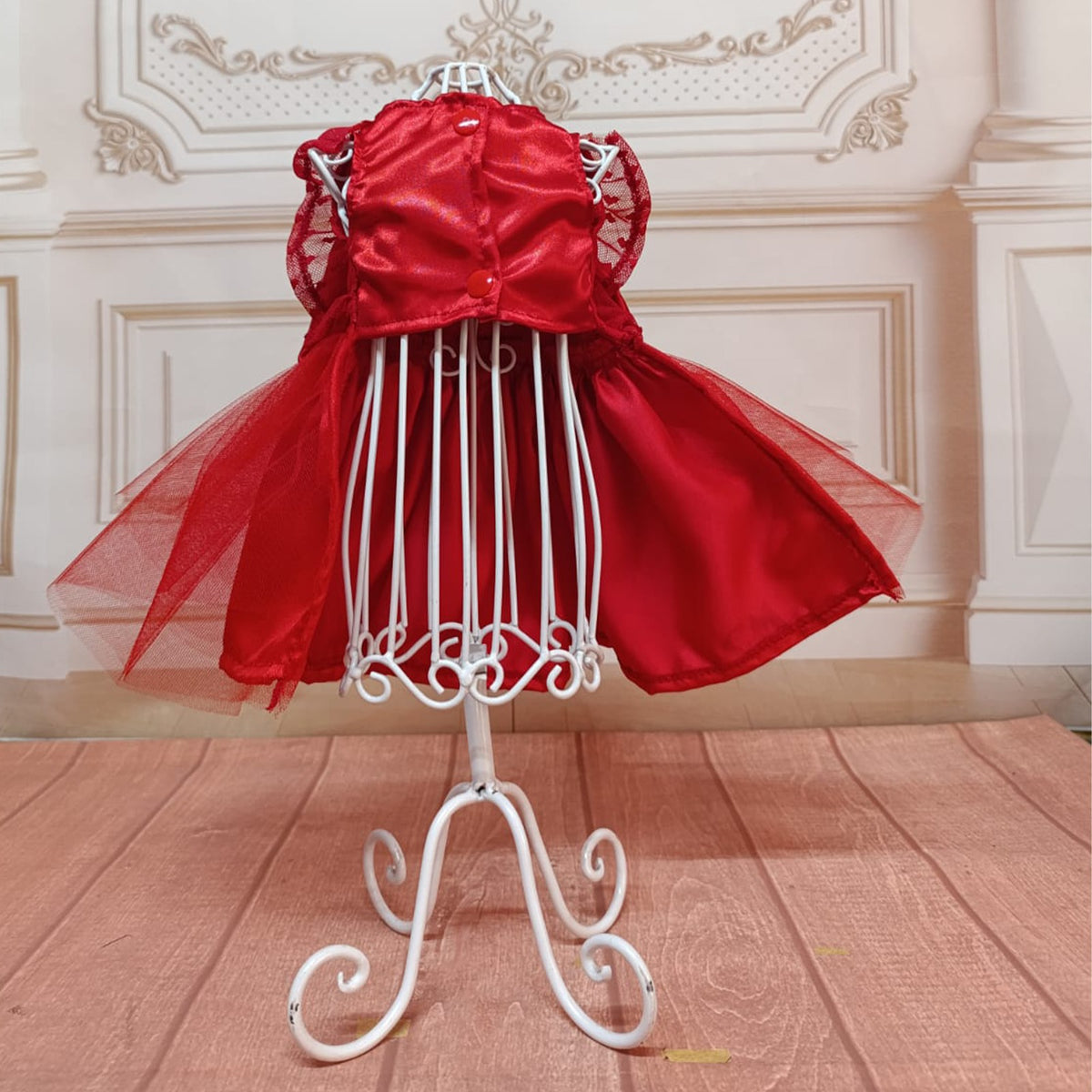Vestido Corazones roja