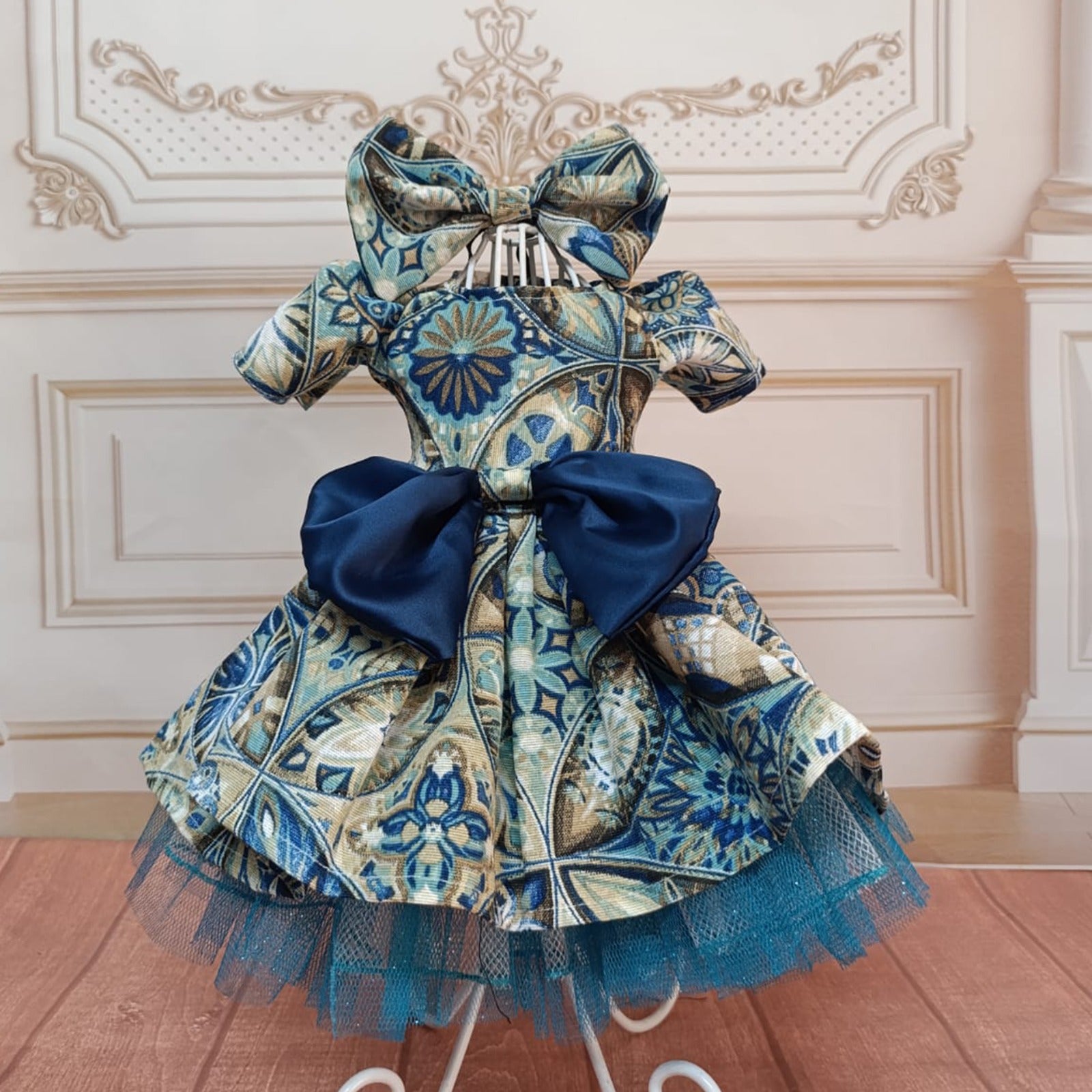 Vestido Talavera Real 💙🤍