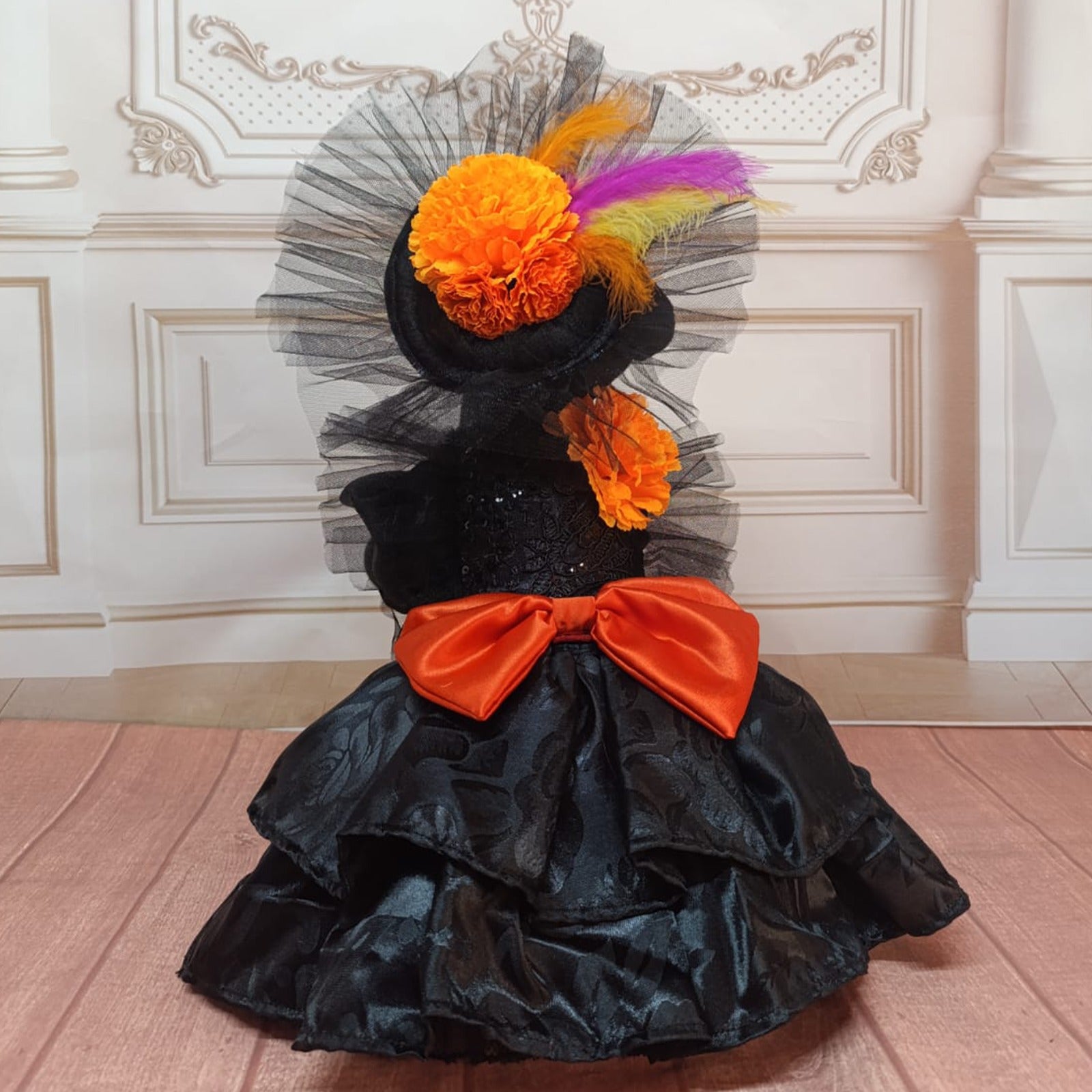 Vestido Catrina 🧡🖤