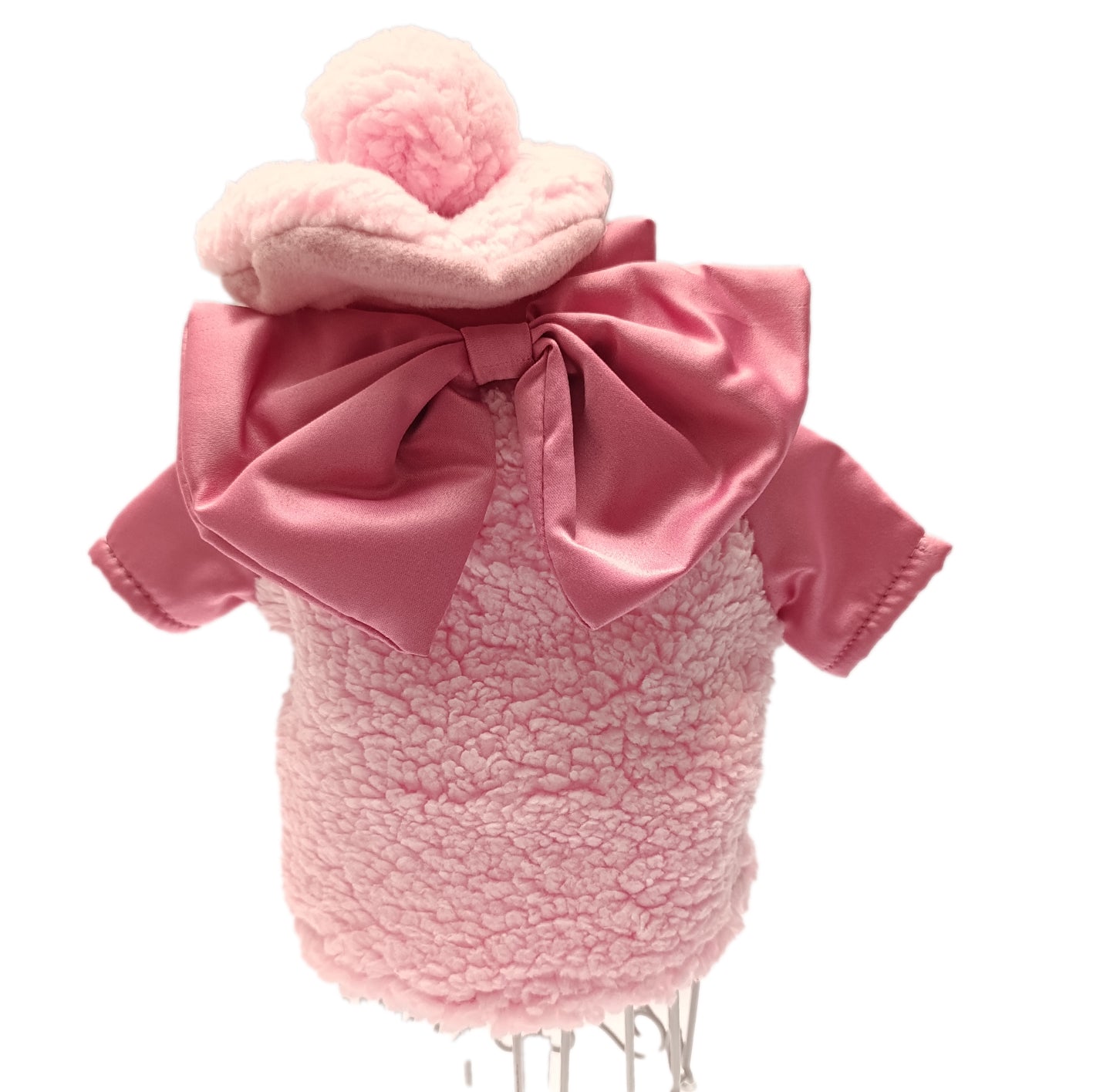 Sudadera borreguito rosa con boina