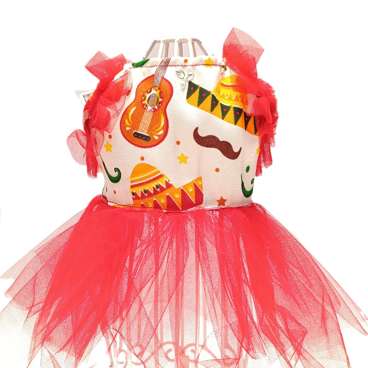 Vestido mexicano tutu sombreros