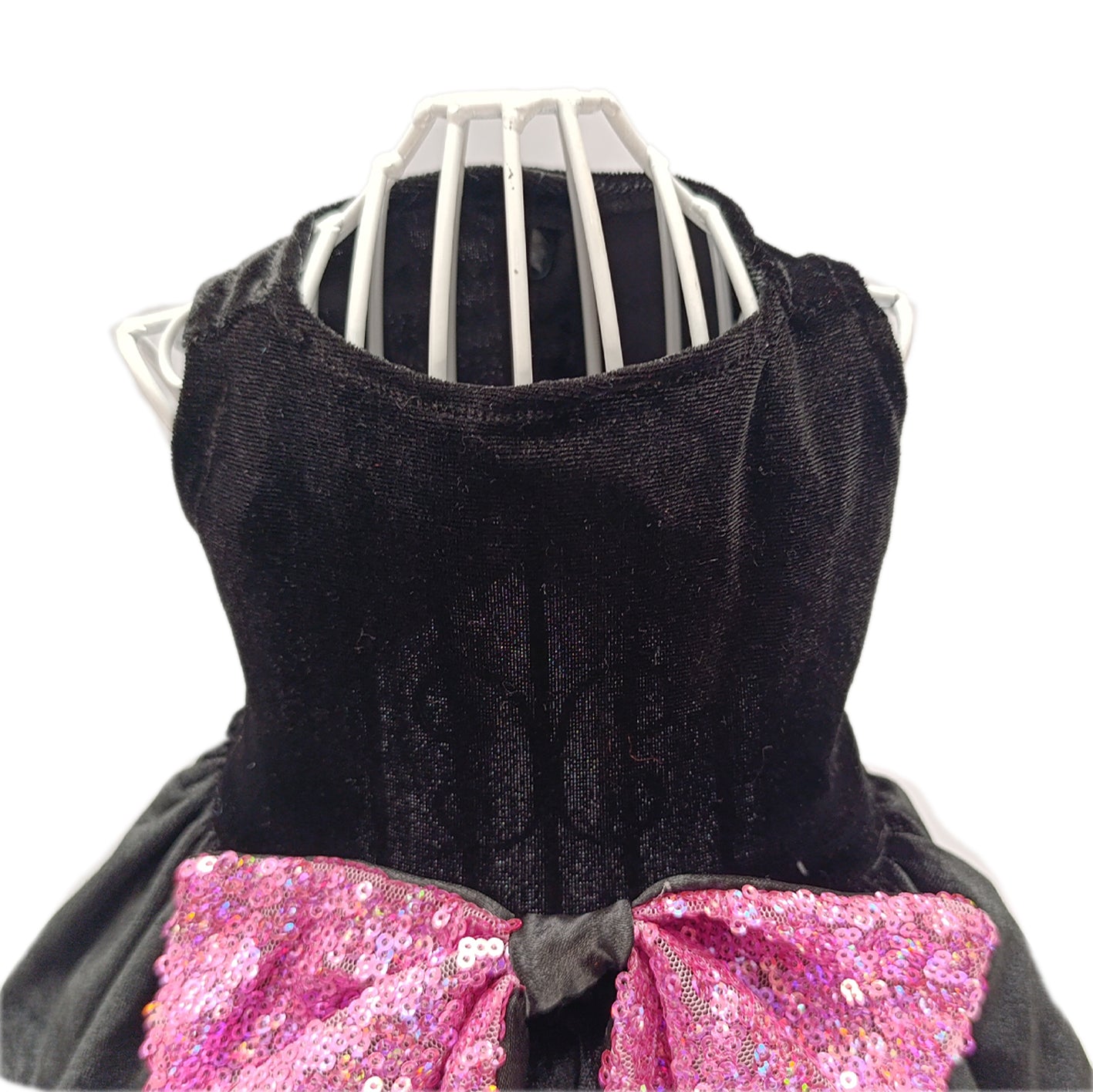 Vestido elegante terciopelo negro