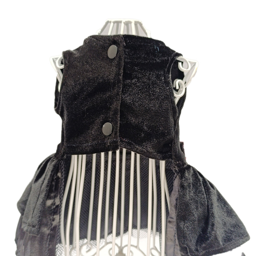 Vestido elegante terciopelo negro