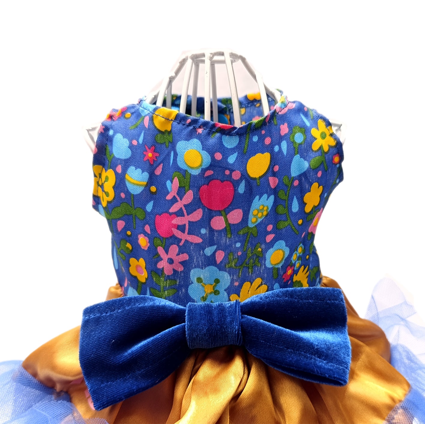 Vestido Azul floreado