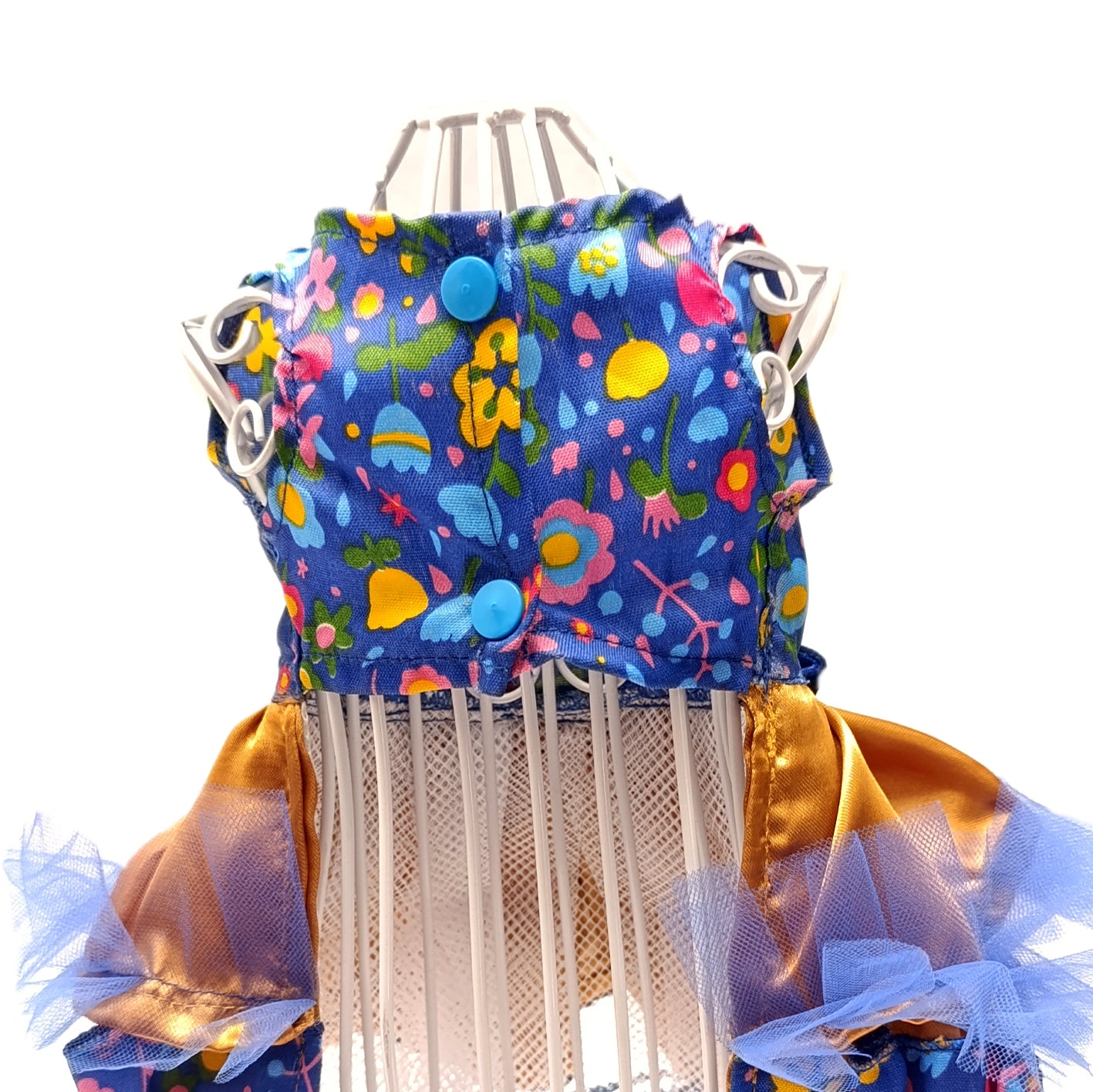 Vestido Azul floreado