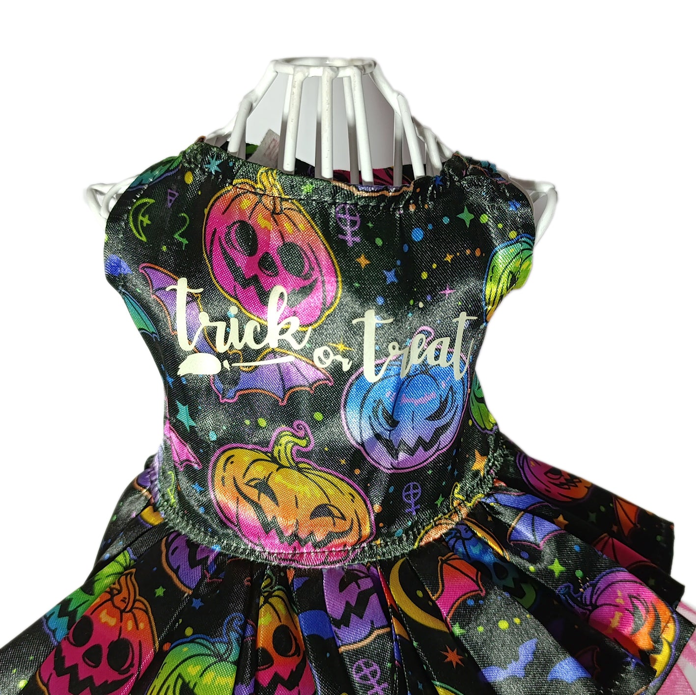 Vestido negro calabazas
