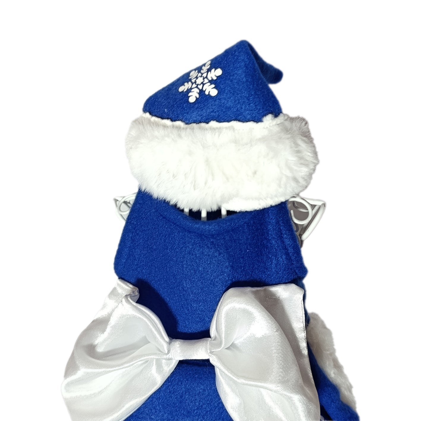 Vestido deluxe de Señora Claus en polar Azul